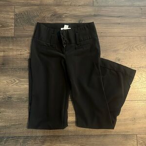 Charlotte Russe Vintage Black Trousers Flared Leg
